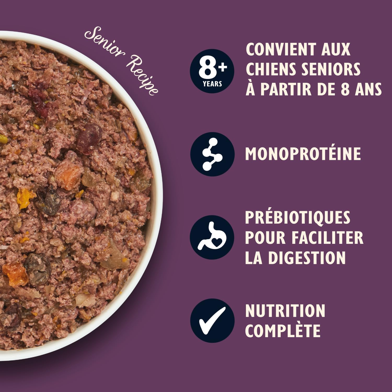 Detalle de Lily’s Kitchen – Aliment humide senior à la dinde et cranberries, 6 x 400 g