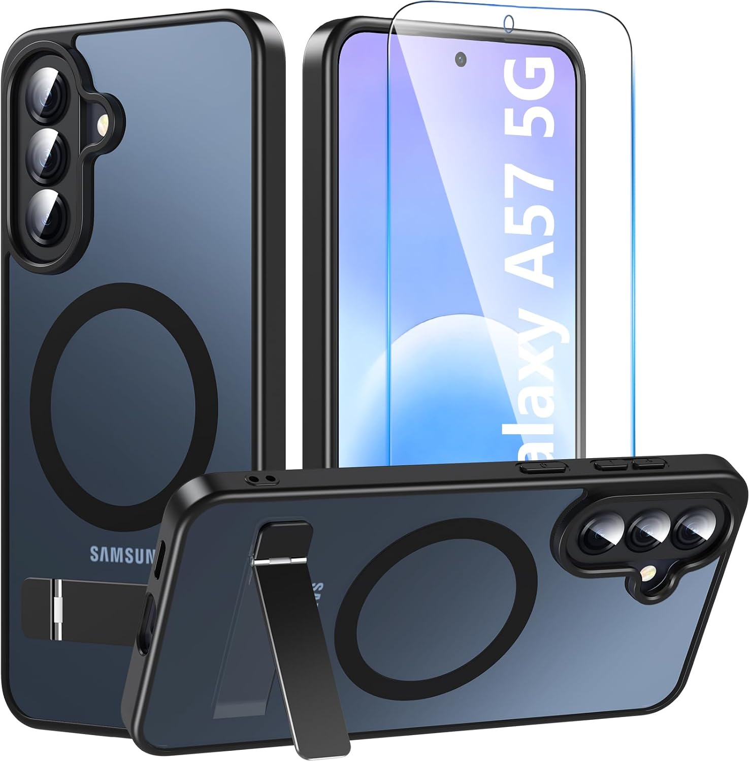 Detalle de OWKEY Samsung Galaxy A57 5G Hülle mit Ständer