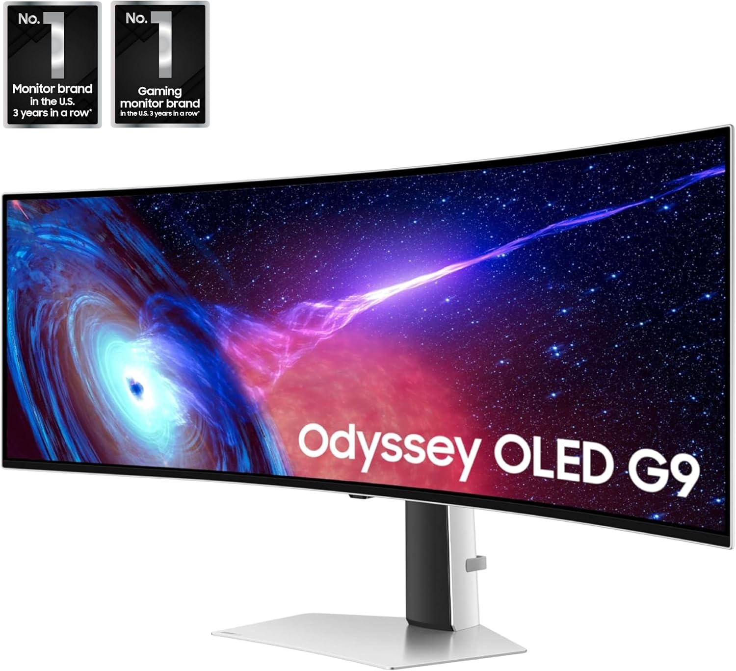 Detalle de Samsung Odyssey G93SC (LS49CG932SNXZA) 49-Inch QD-OLED Gaming Monitor, 240Hz