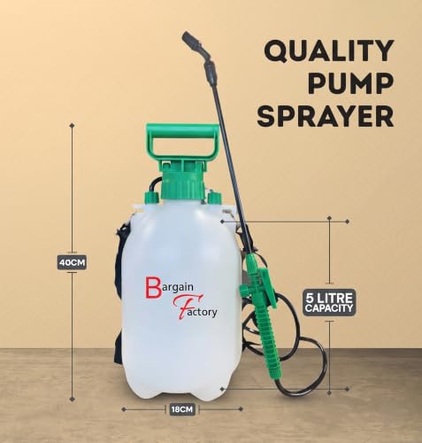Detalle de BARGAIN FACTORY 5L Garden Pressure Sprayer with Shoulder Strap