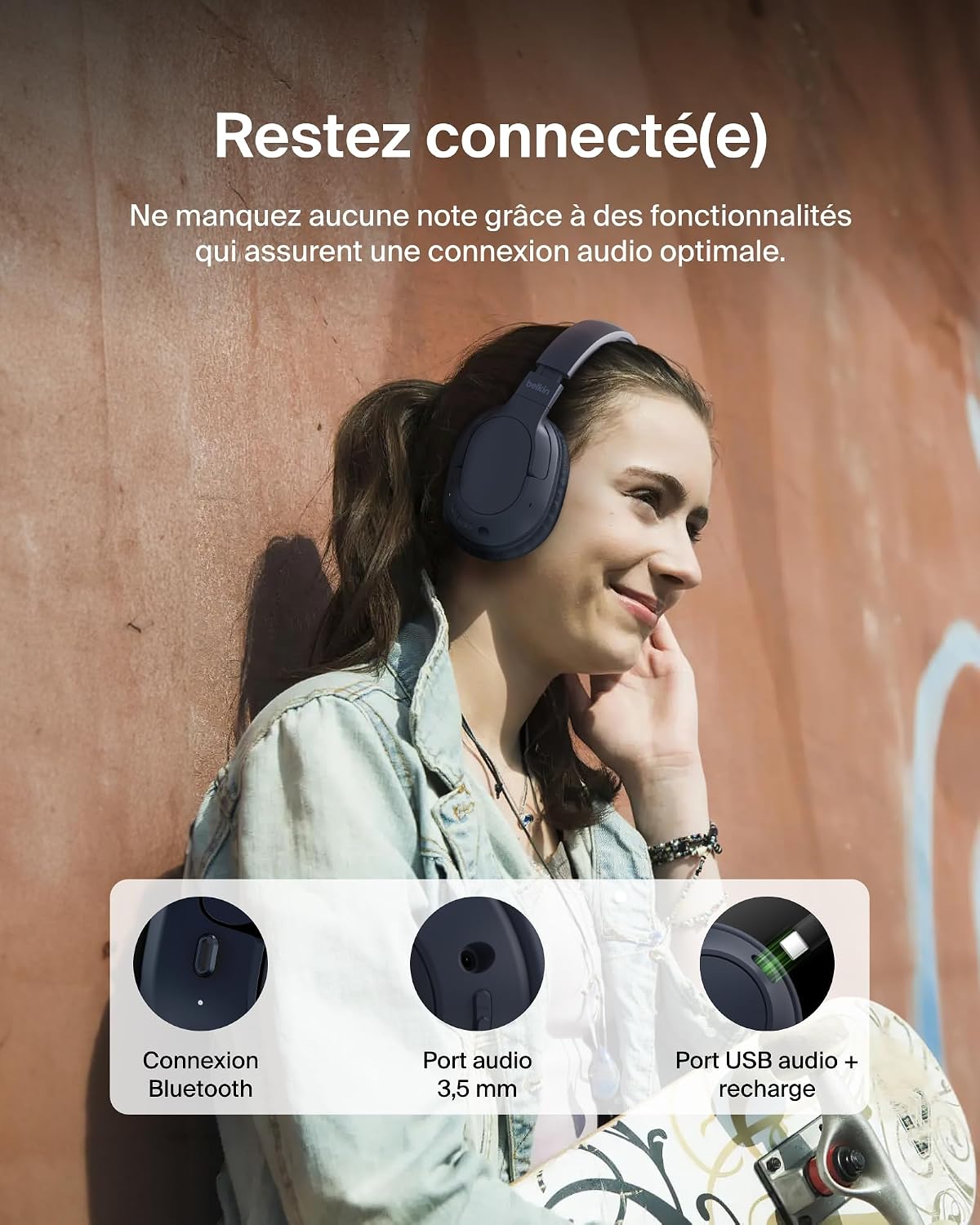 Thumbnail 4 de Belkin SoundForm Surround Casque Bluetooth Sans Fil