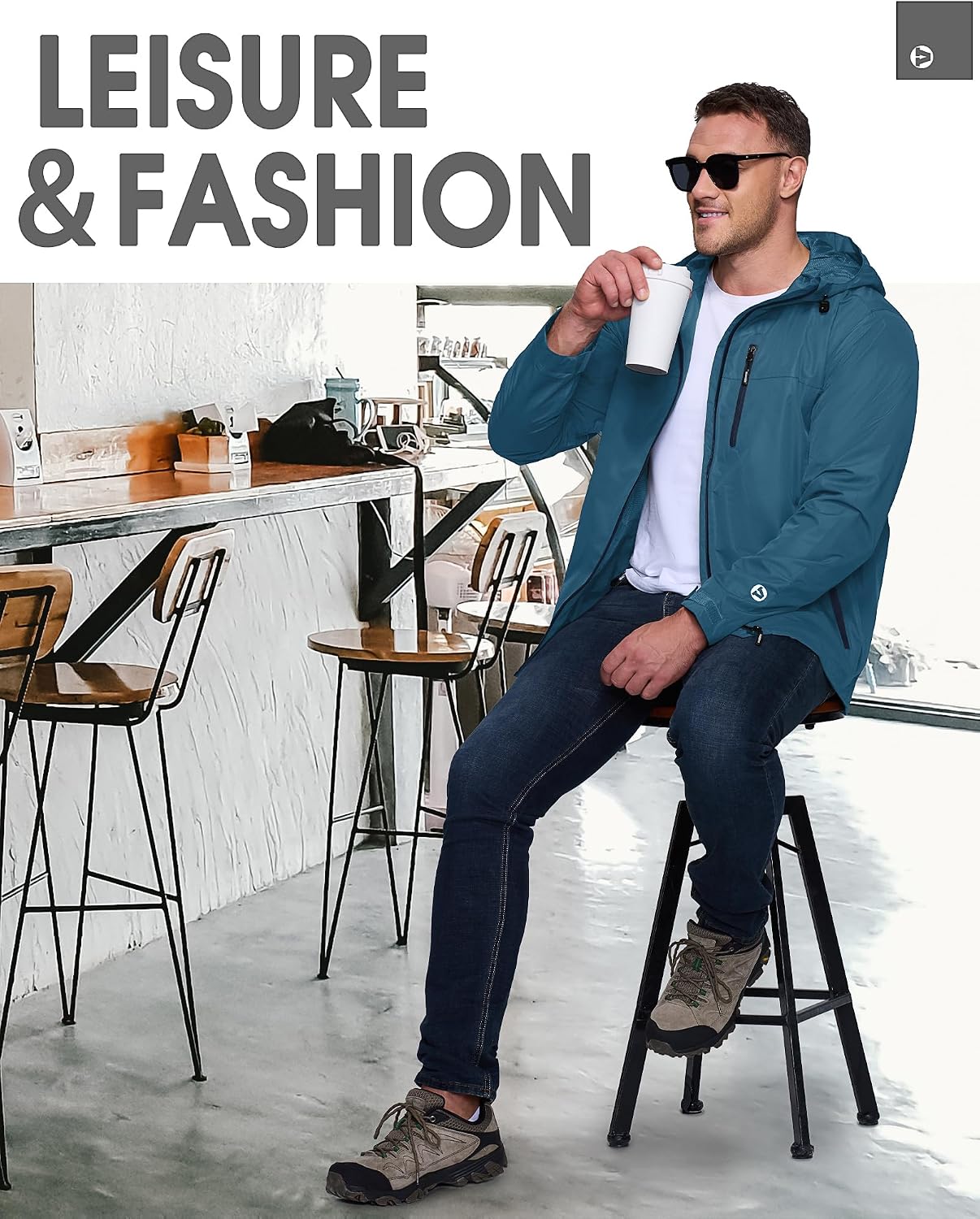 Thumbnail 6 de Outdoor Ventures Regenjacke Herren – Wasserdicht, Atmungsaktiv, Packbar