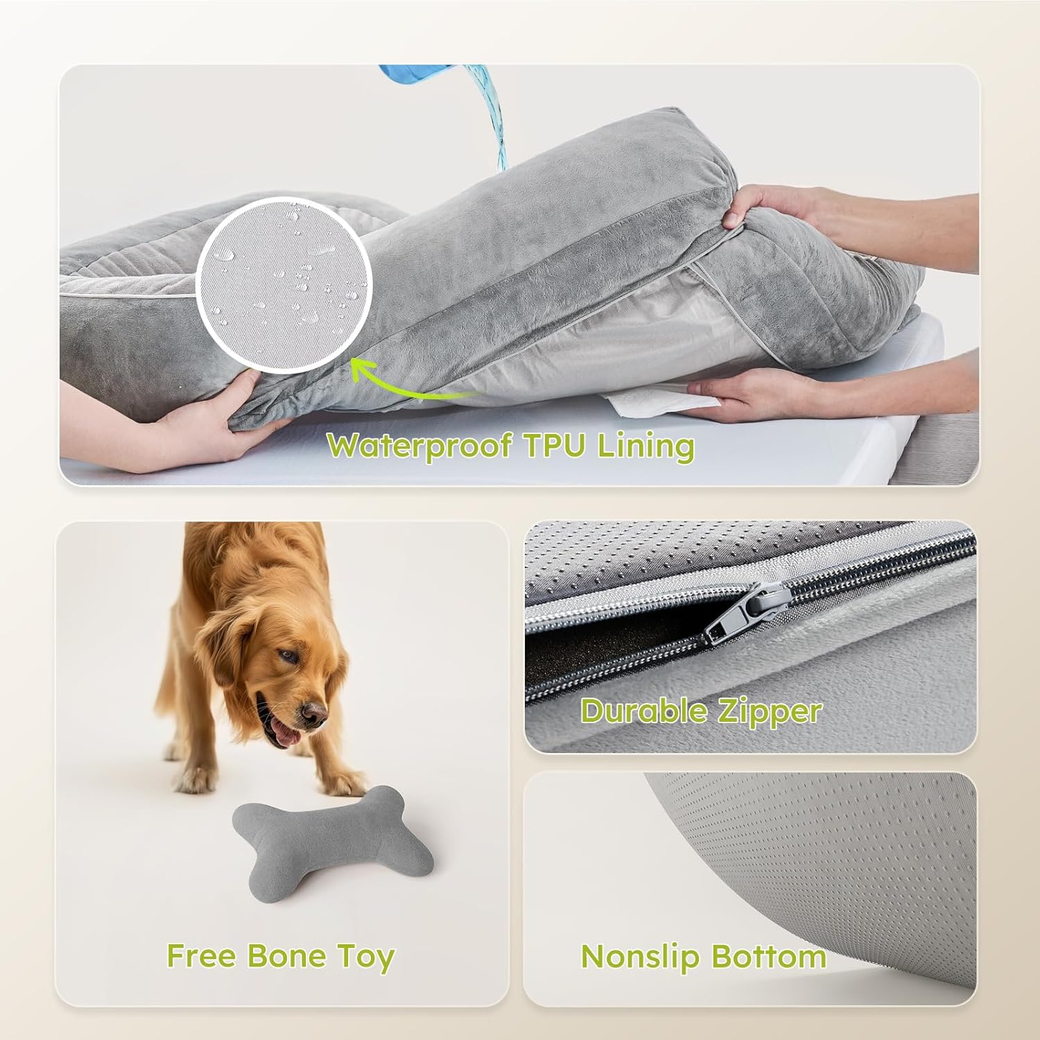 Thumbnail 5 de CWAWZ Extra Large Orthopedic Dog Bed 42"