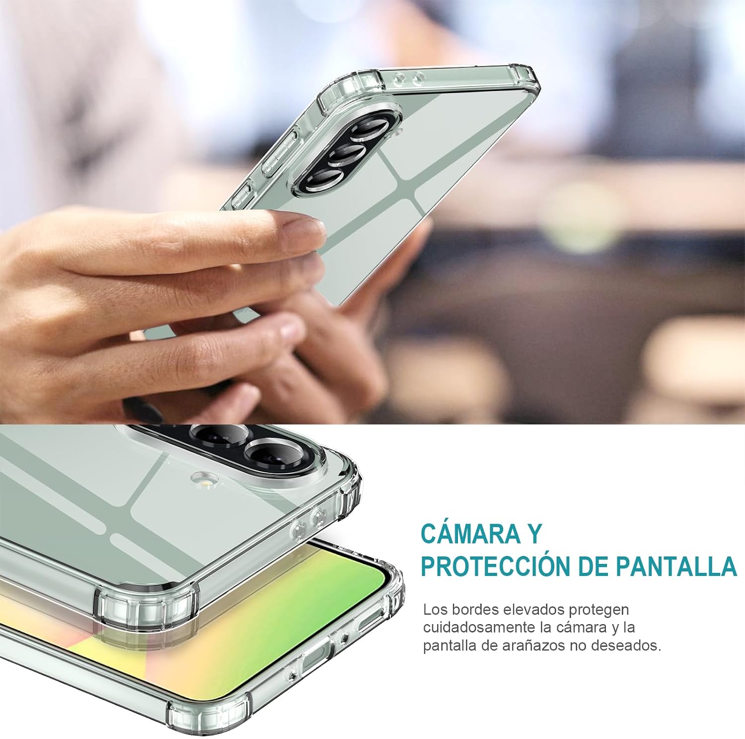 Thumbnail 2 de LeYi Funda Galaxy A56 5G Transparente