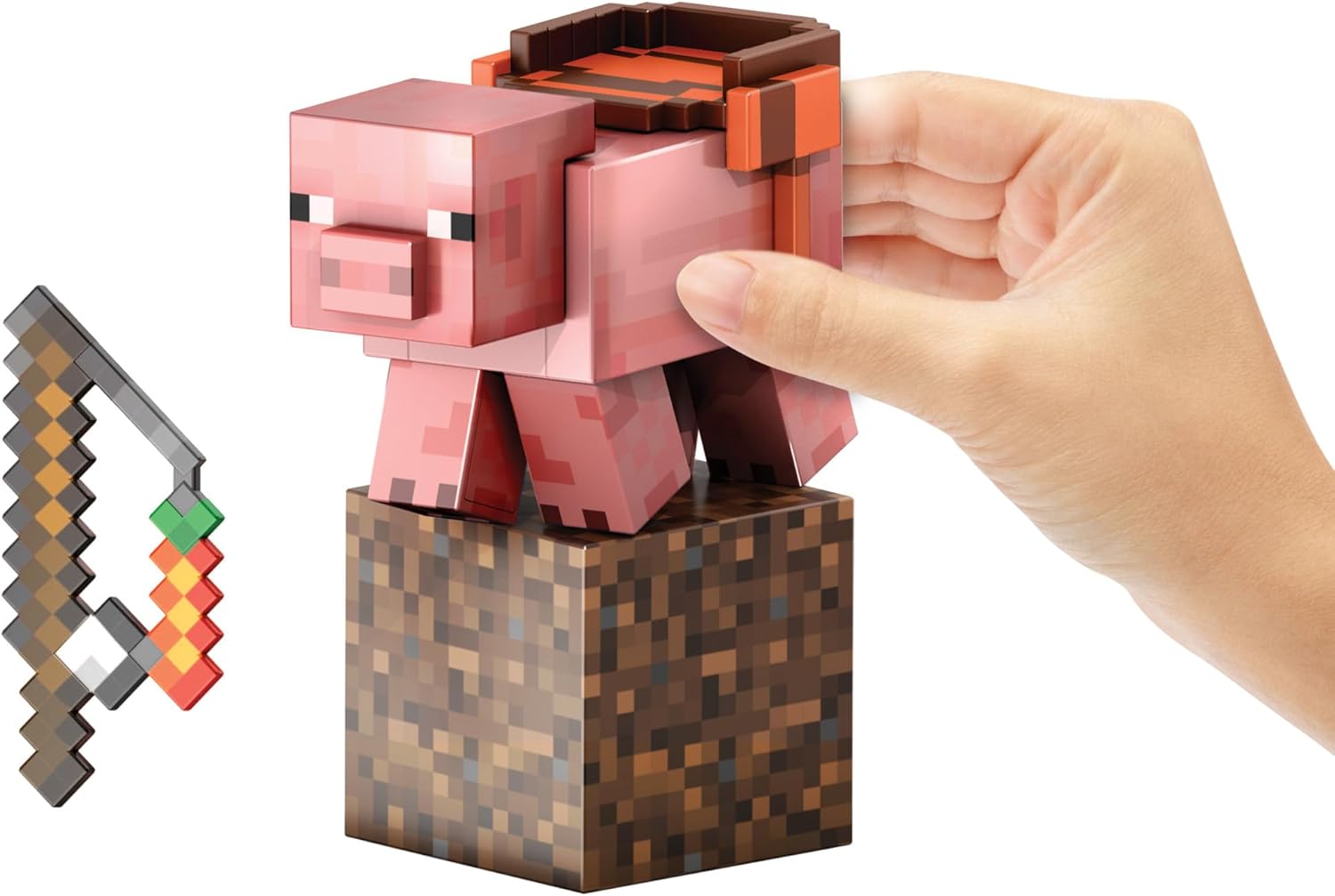 Thumbnail 1 de Mattel Minecraft HTM04 Cerdo Diamante 14 cm 🎮 con Accesorios