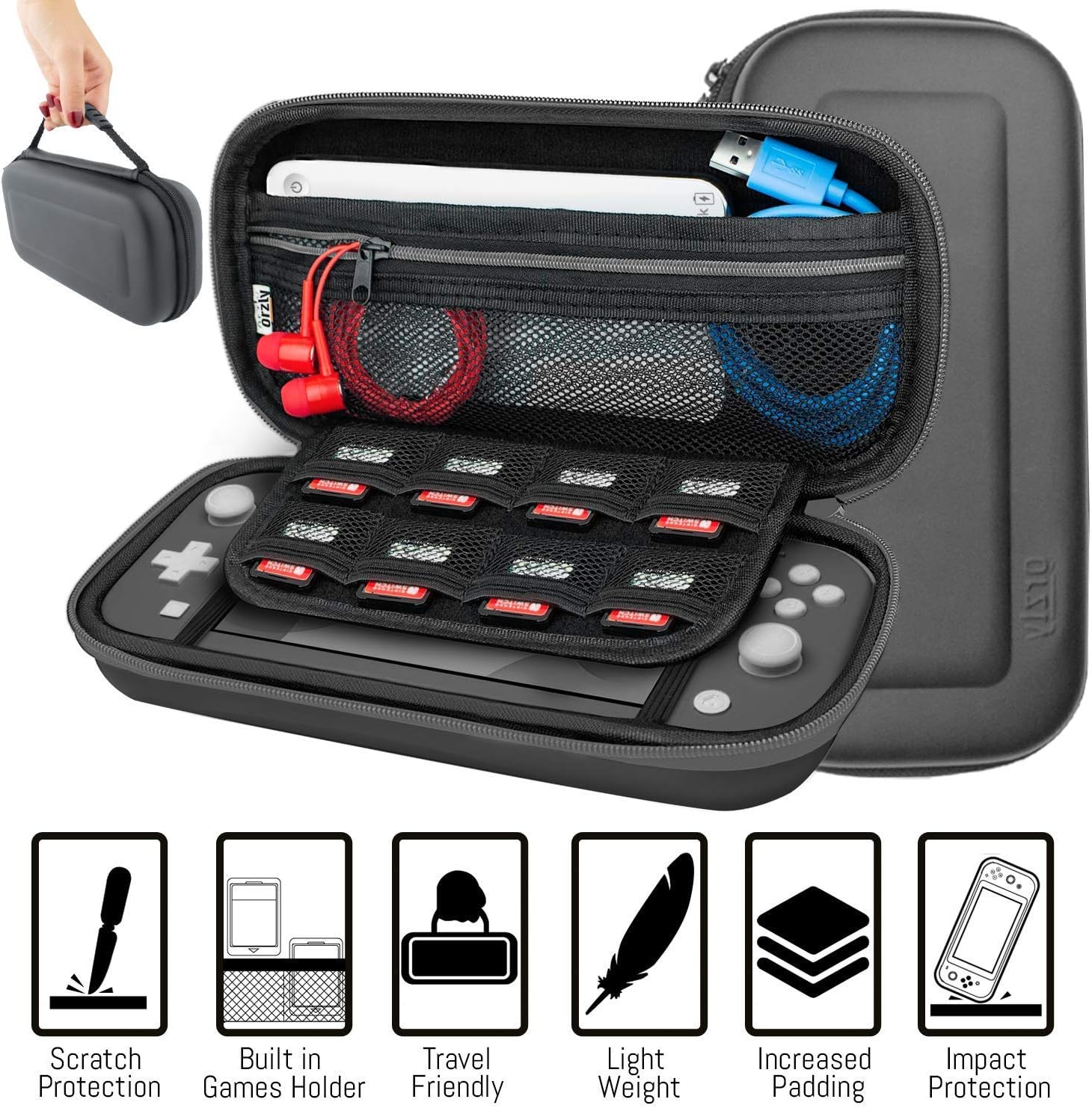 Thumbnail 3 de Orzly Switch Lite Accessories Bundle 2019