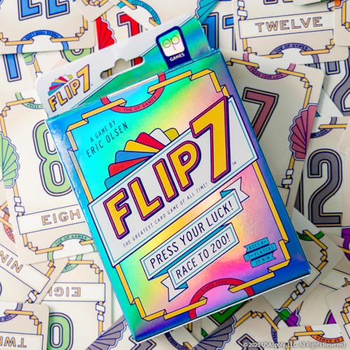 Detalle 2 de USAopoly Flip 7: A Quick-Wire Press-Your-Luck Card Game for 3+ Players