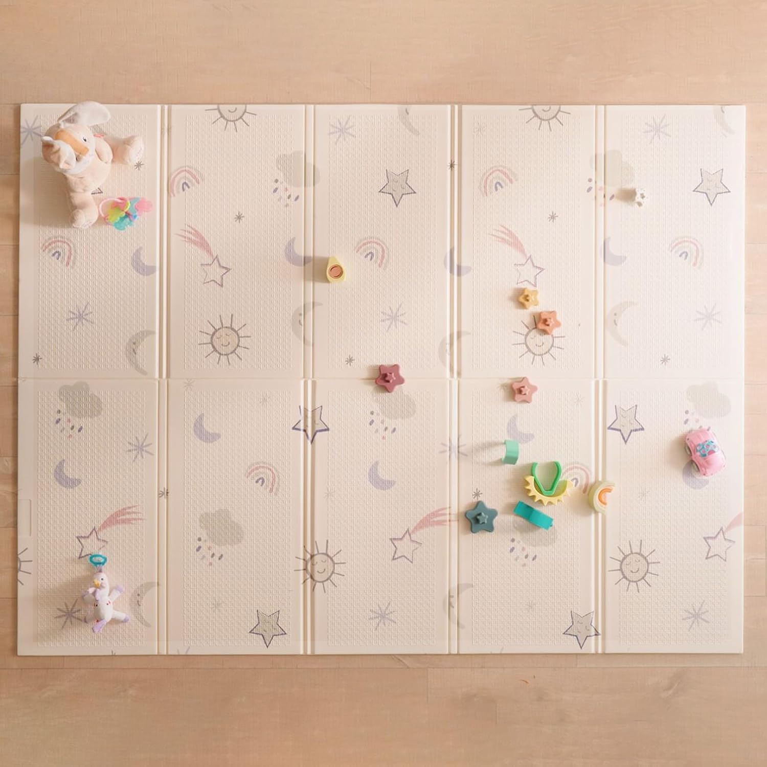 Detalle 2 de Nuby Tapis d'Éveil Réversible – 200x150 cm, léger et pliable