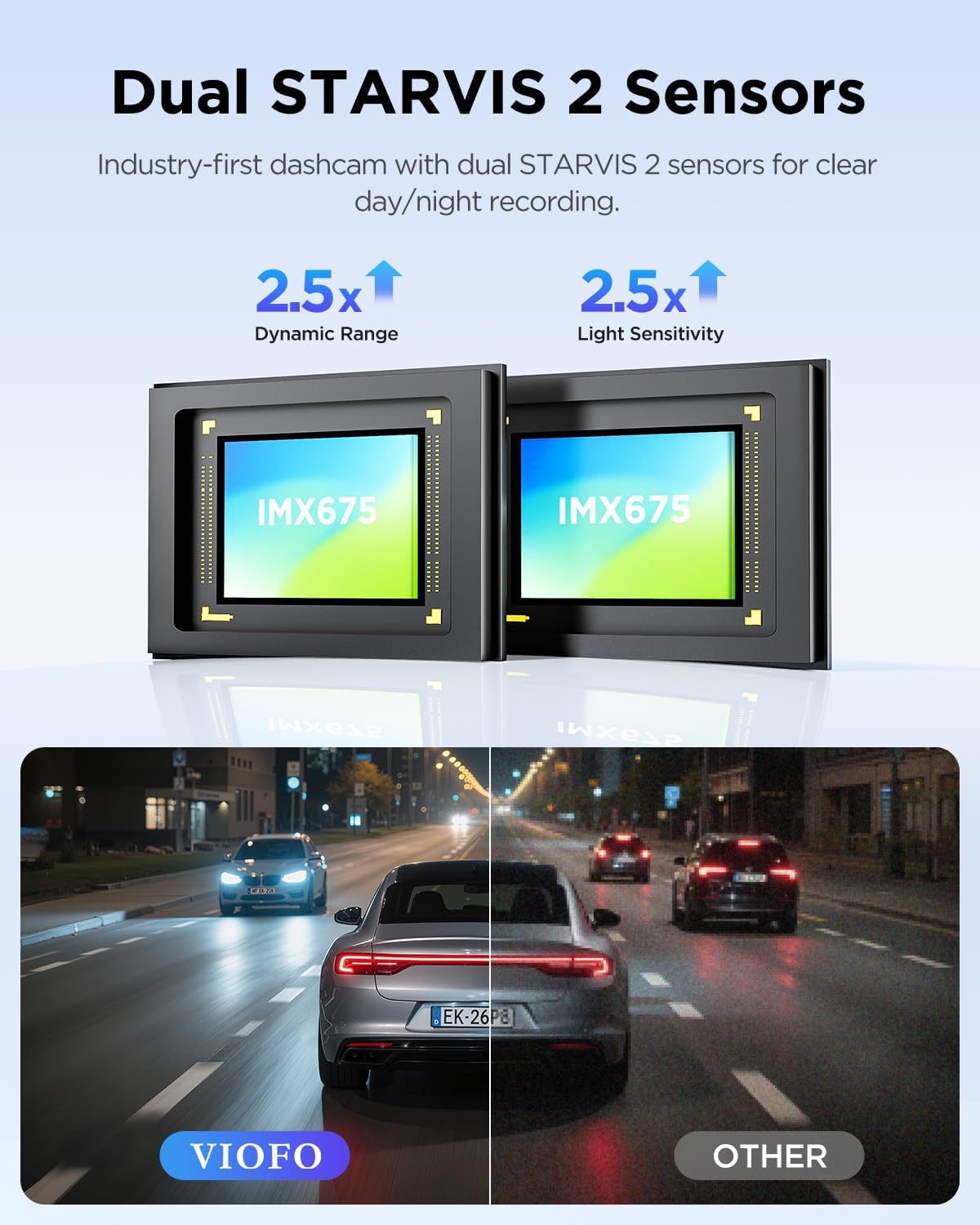 Thumbnail 2 de VIOFO A229 Plus 2-Channel Dash Cam, 1440p Front and Rear, HDR, 5GHz Wi-Fi