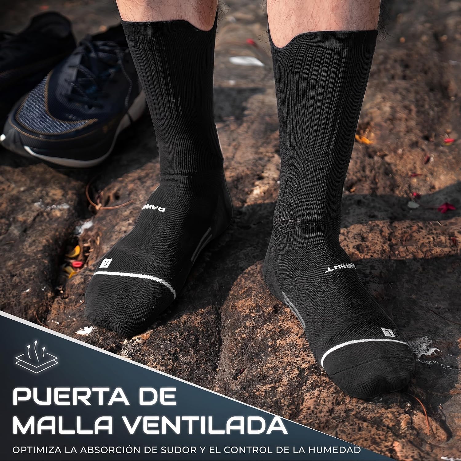 Detalle de Rahhint Coolmax Compression Socks 3 Pack