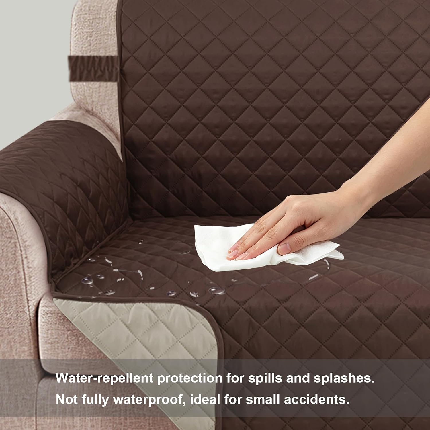 Detalle 2 de Luxshare Reversible Couch Cover for 3-Cushion Sofa 🛋