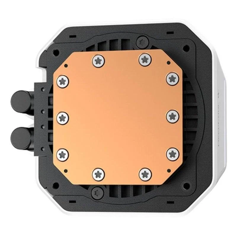 Detalle 2 de DeepCool LM240 WH: Refrigeración líquida AIO de 240 mm con 2 ventiladores PWM LED Blanco