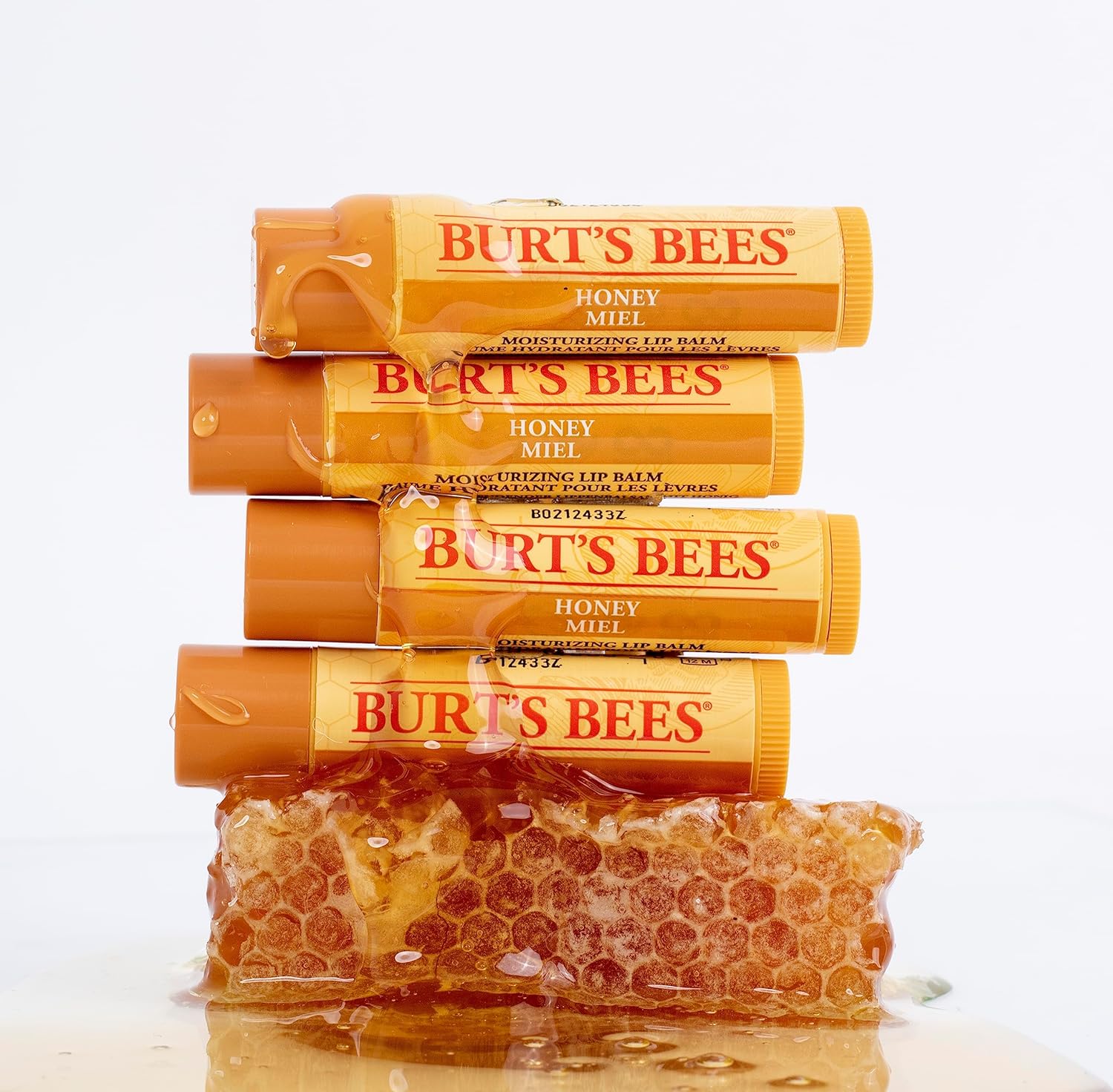 Detalle de Burt's Bees Baume à Lèvres Original – 100% naturel, menthe et miel, 17 g