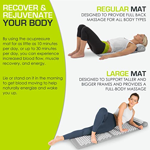 Thumbnail 4 de ProsourceFit Acupressure Mat and Pillow Set for Pain Relief