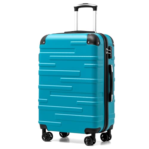Detalle de COOLIFE Medium Suitcase 24 inch (67 cm) ABS Hardshell with TSA Lock