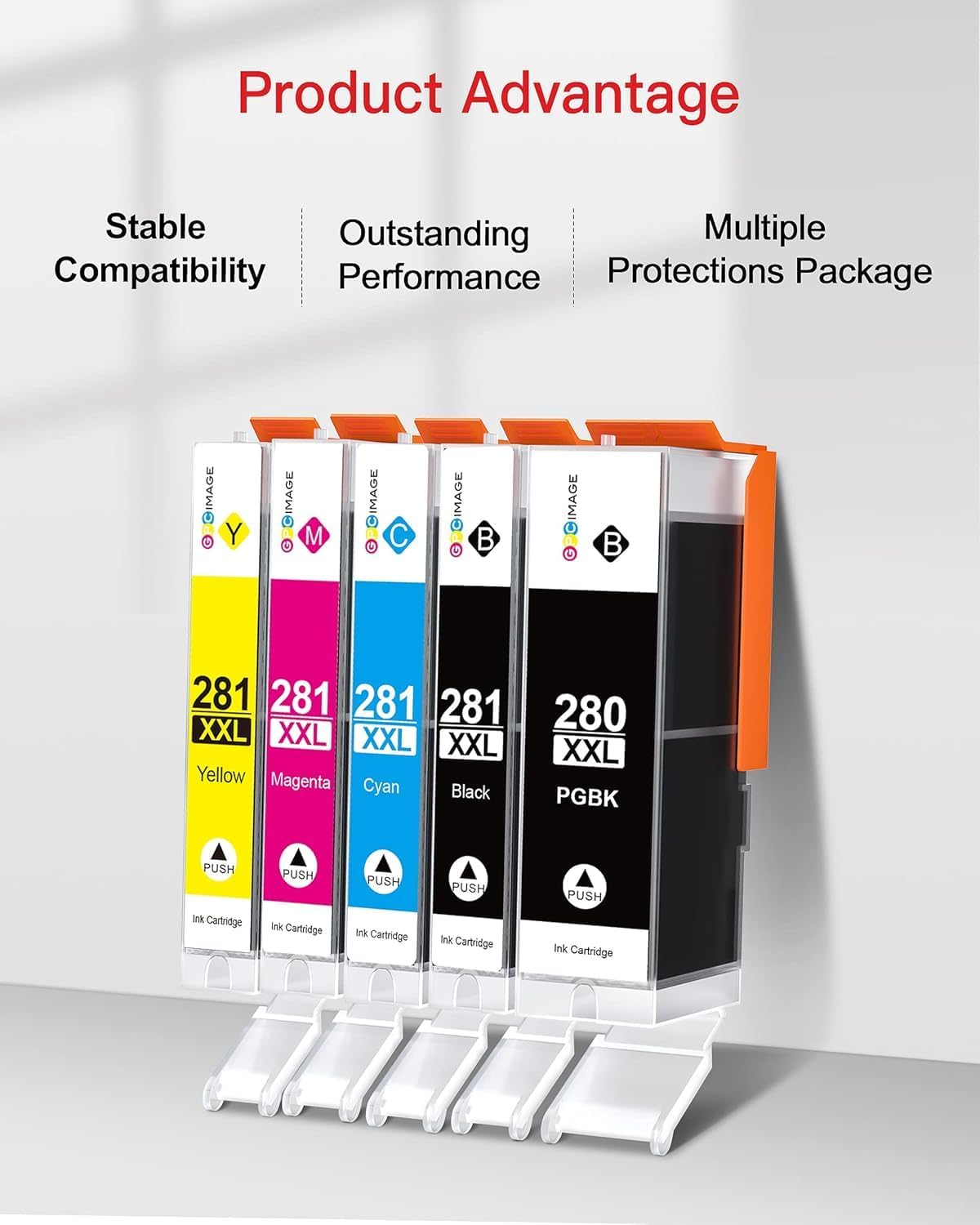 Detalle de GPC Image Ink Cartridges, 5-Pack