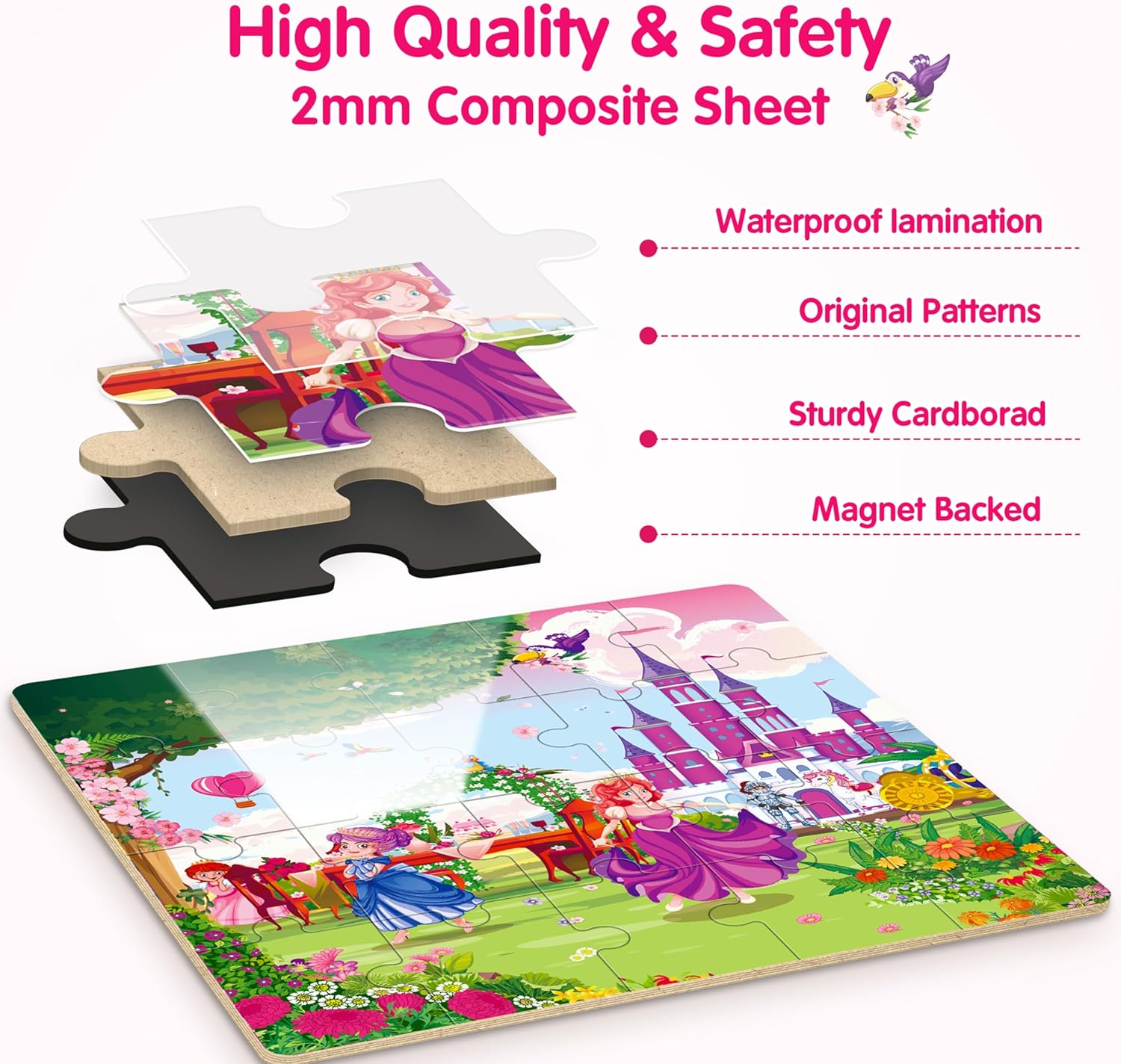 Thumbnail 6 de SYNARRY Unicorn Magnetic Puzzles for Girls
