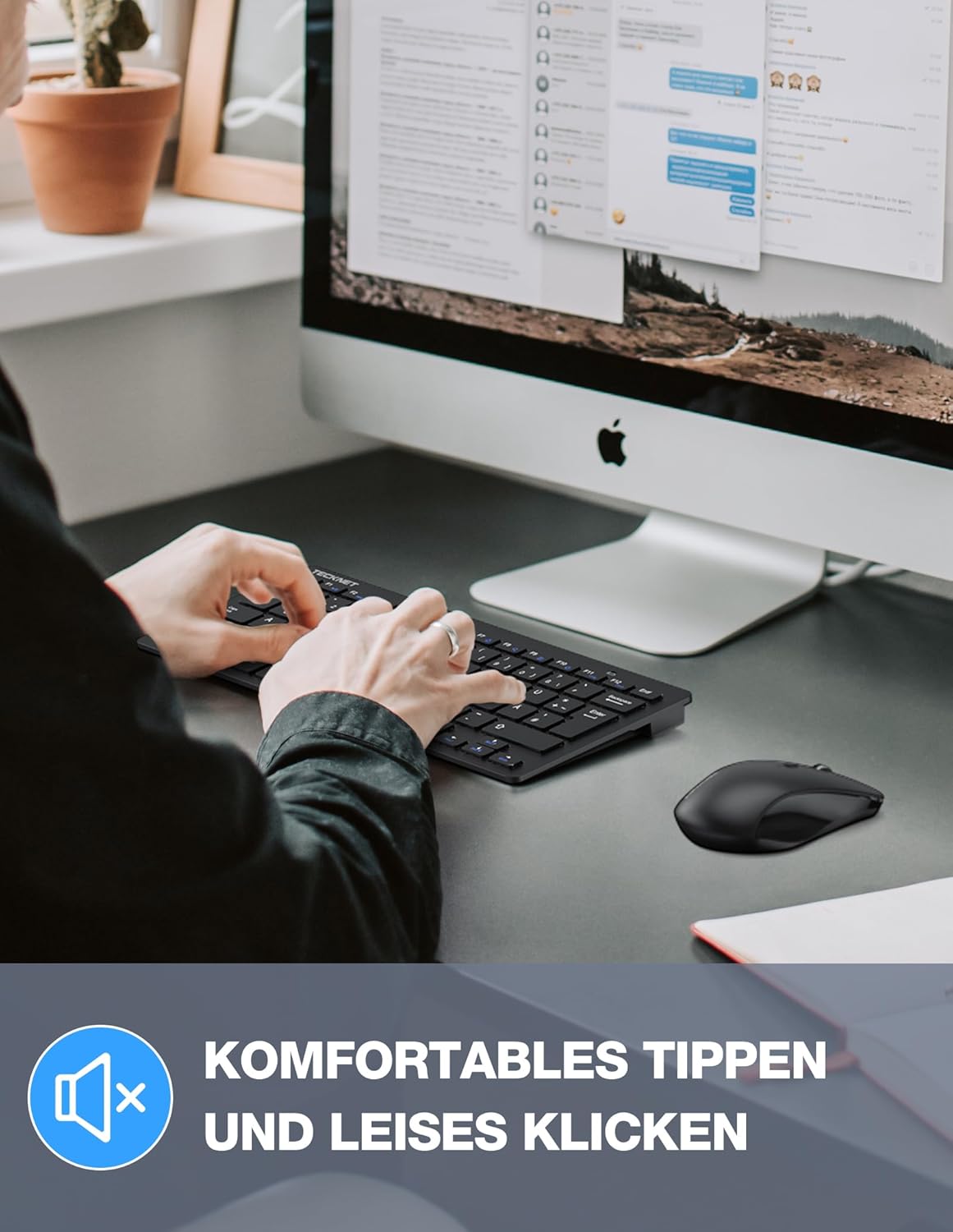 Thumbnail 3 de TECKNET Kabelloses Tastatur-Maus-Set 15 m ⌨