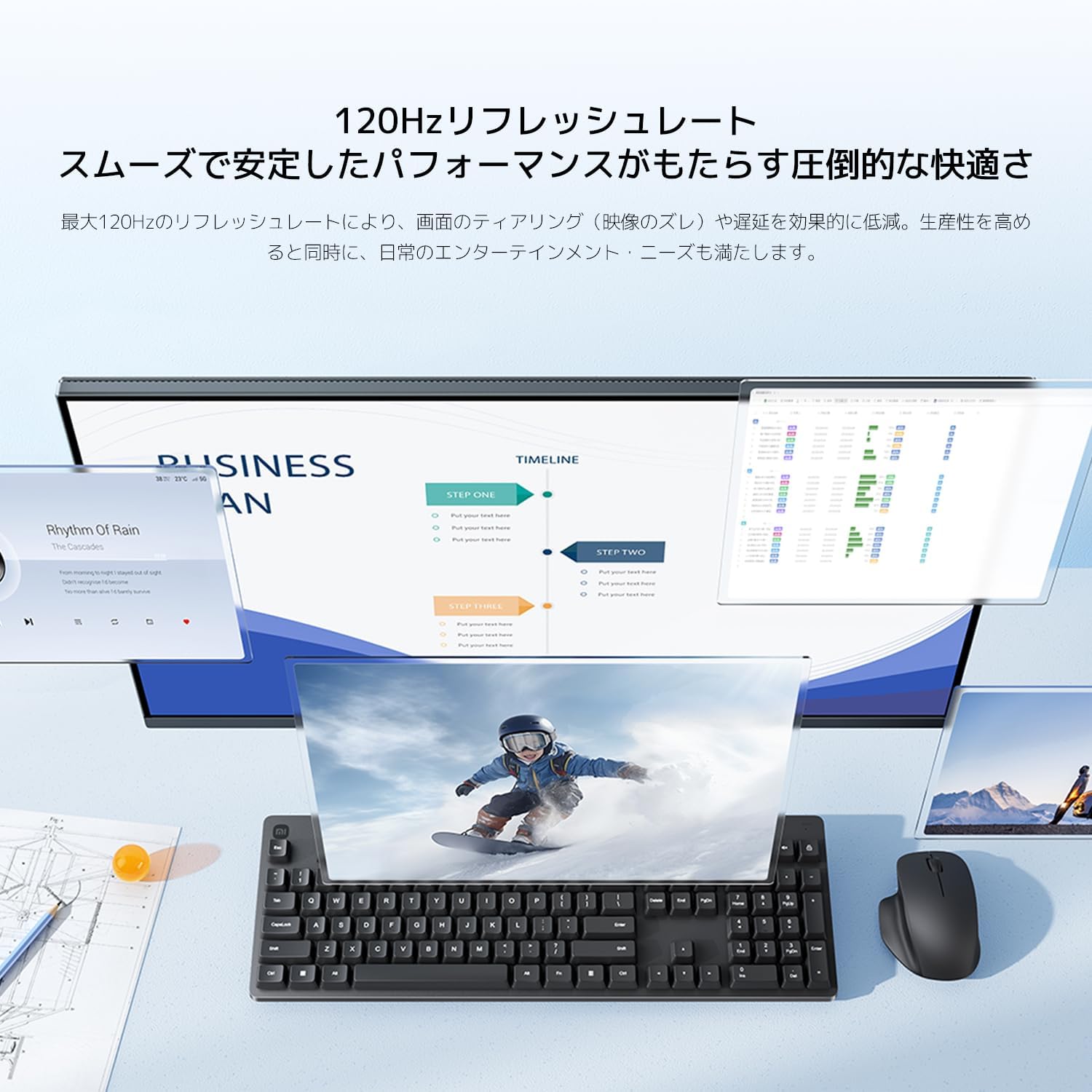 Detalle de Xiaomi A27Qi 27インチ QHDモニター、120Hz・IPS・広色域対応