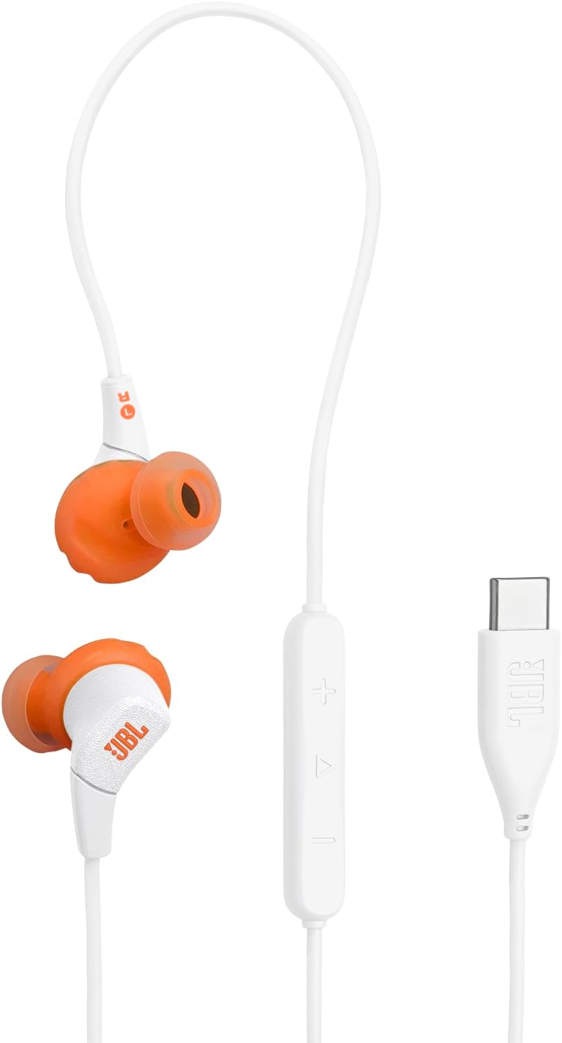 Detalle de JBL Endurance Run 3C USB-C Sport In-Ear Headphones, IP65, 3-Button Remote
