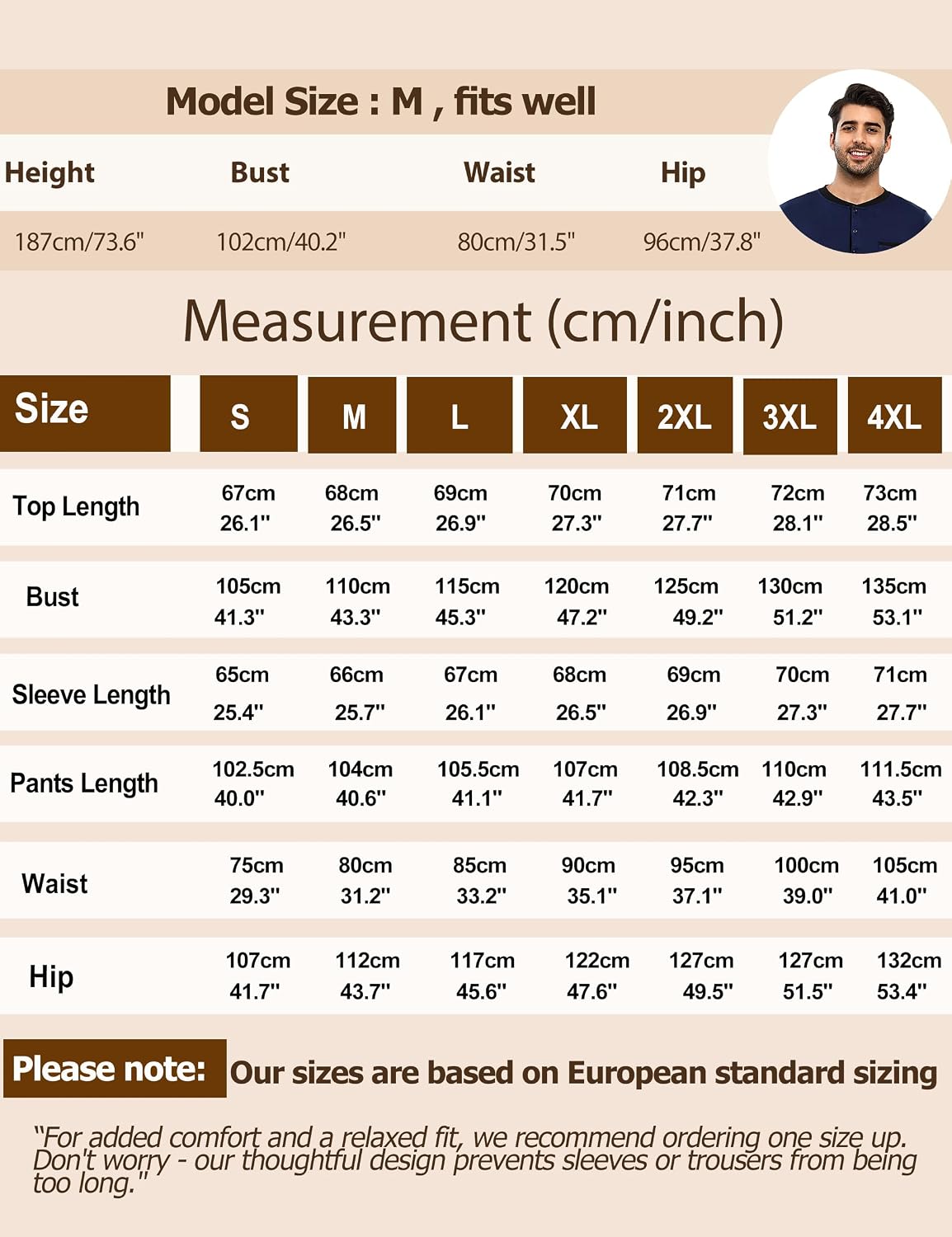 Thumbnail 5 de Bresdk Pyjama Homme Hiver coton long