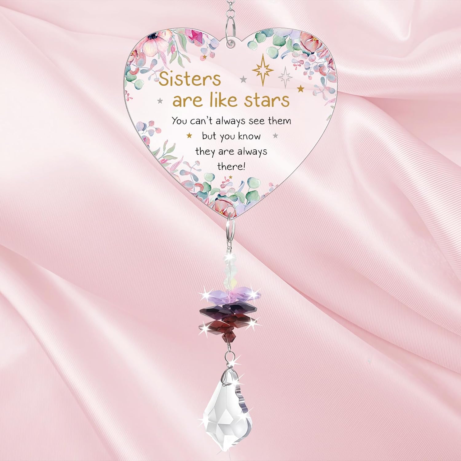 Thumbnail 4 de Sister Gifts Crystal Suncatcher for Sister