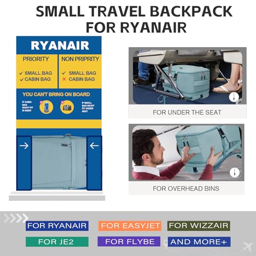Detalle 2 de Mochila Hayayu 40x30x20 para Ryanair y cabina de avión (14 pulgadas)