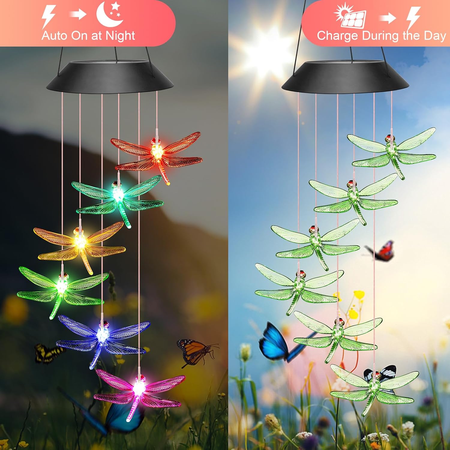 Detalle de Winzwon Solar Wind Chime