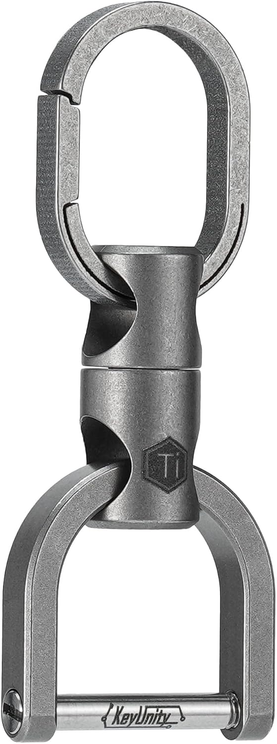 Detalle de KeyUnity KM13 Drehbarer Schlüsselanhänger Titan