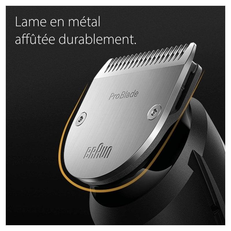 Detalle de Braun Pro 7 BT7420: Recortadora de barba inalámbrica con 8 accesorios
