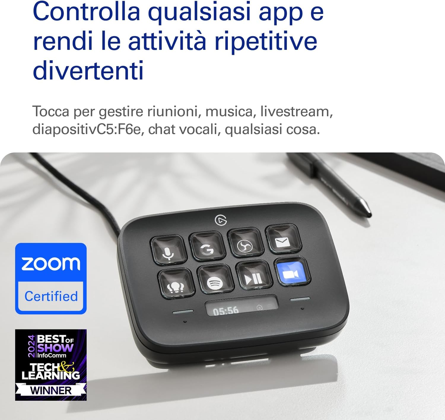 Detalle 2 de Elgato Stream Deck Neo Nero 8 tasti