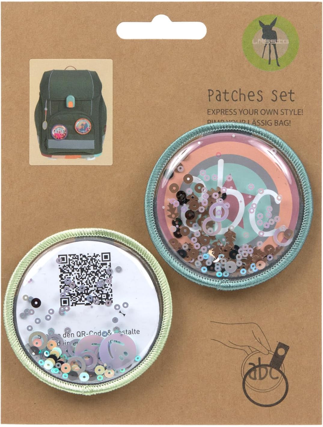 Thumbnail 3 de LÄSSIG Anhänger Patchset Blau Mint