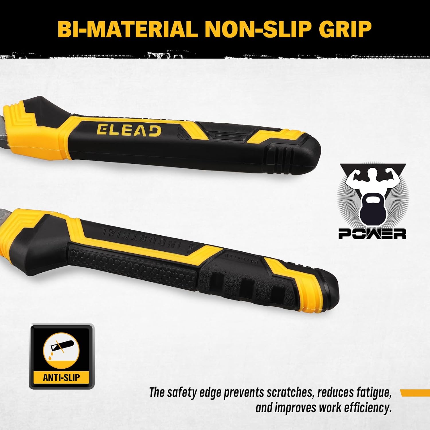 Detalle 1 de ELEAD ED70022 Adjustable Oil Filter Wrench Set, 9" & 12" Carbon Steel Pliers