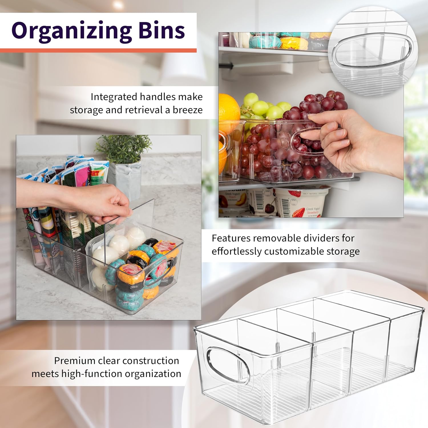 Detalle de ClearSpace Pantry Storage Bins 2-Pack
