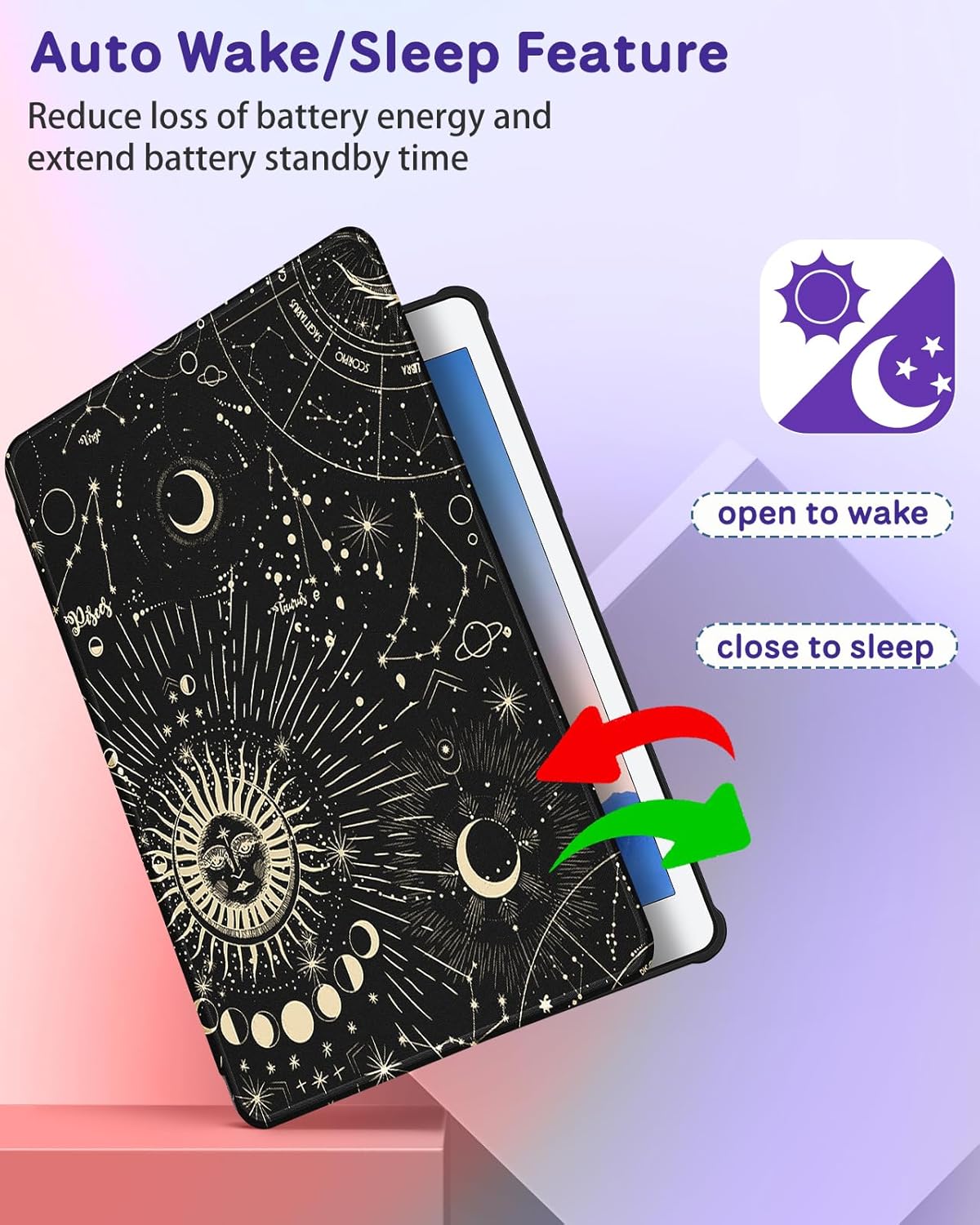Thumbnail 4 de SurgeCraft 360° Rotating Case for iPad (5th/6th Gen, iPad Air 1st/2nd Gen, 9.7 Pro) with Pencil Holder