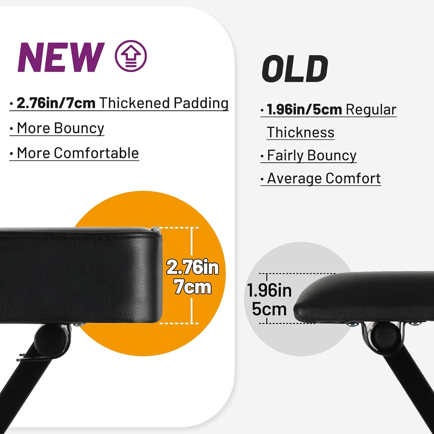 Detalle 2 de CAHAYA Keyboard Bench with 3.5-Inch Cushion