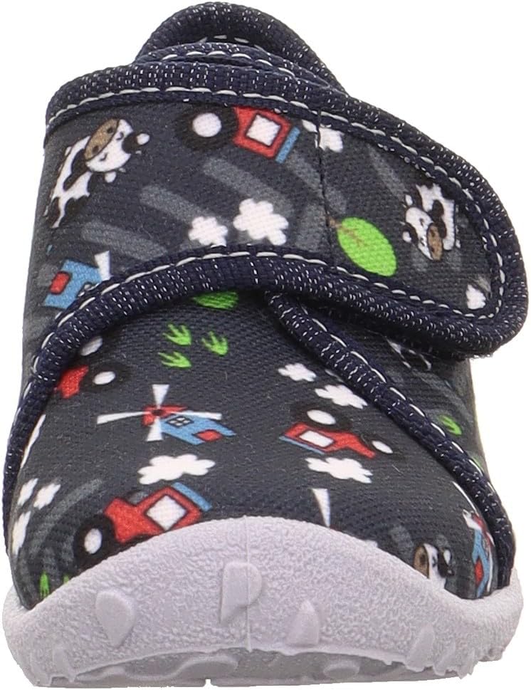 Thumbnail 1 de Superfit SPOTTY Hausschuhe 1-009246 Jungen – Bequeme Hausschuhe aus Baumwolle mit Klettverschluss