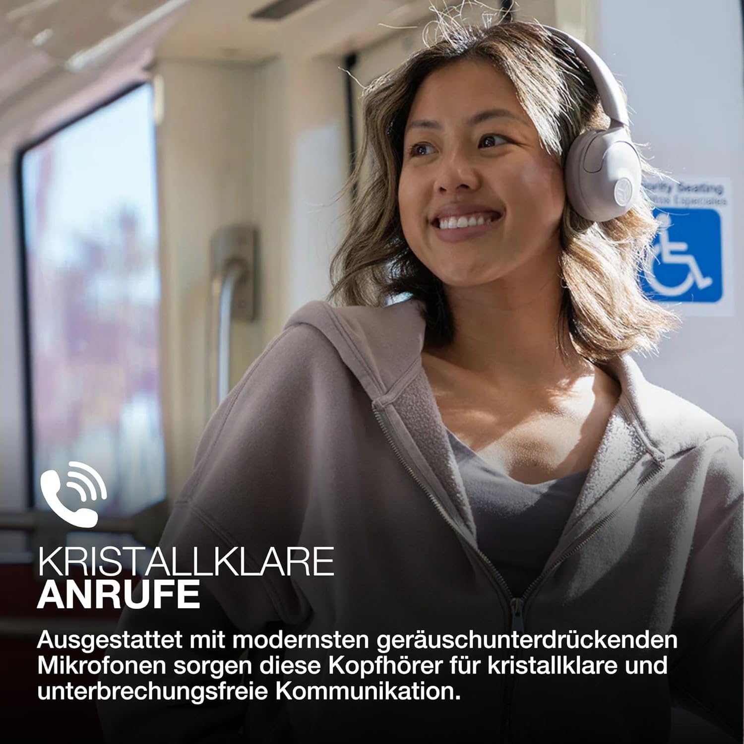 Thumbnail 5 de JLab Go Lux ANC Kopfhörer mit Hybrid Noise Cancelling, Bluetooth On-Ear & Mikrofon (mauve)