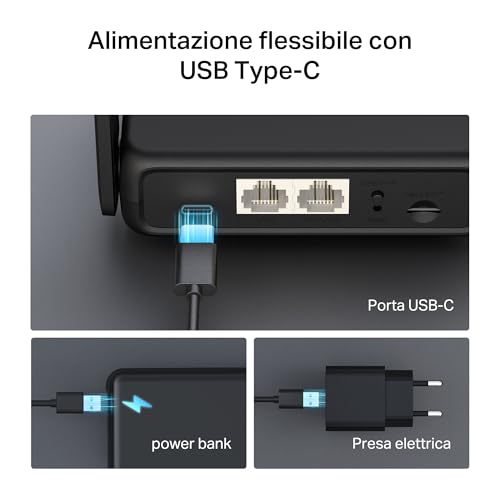 Detalle de Mercusys MB113-4G Router WiFi con SIM: router portatile 4G LTE con VPN e USB-C