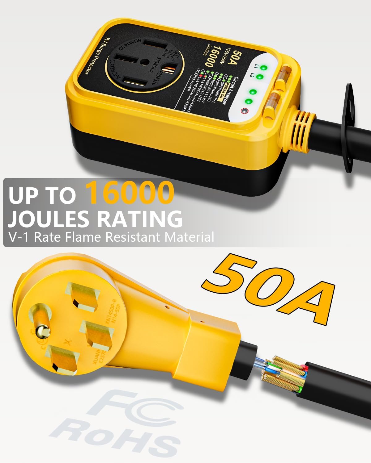 Detalle de EPLCSE RV Surge Protector 50 Amp