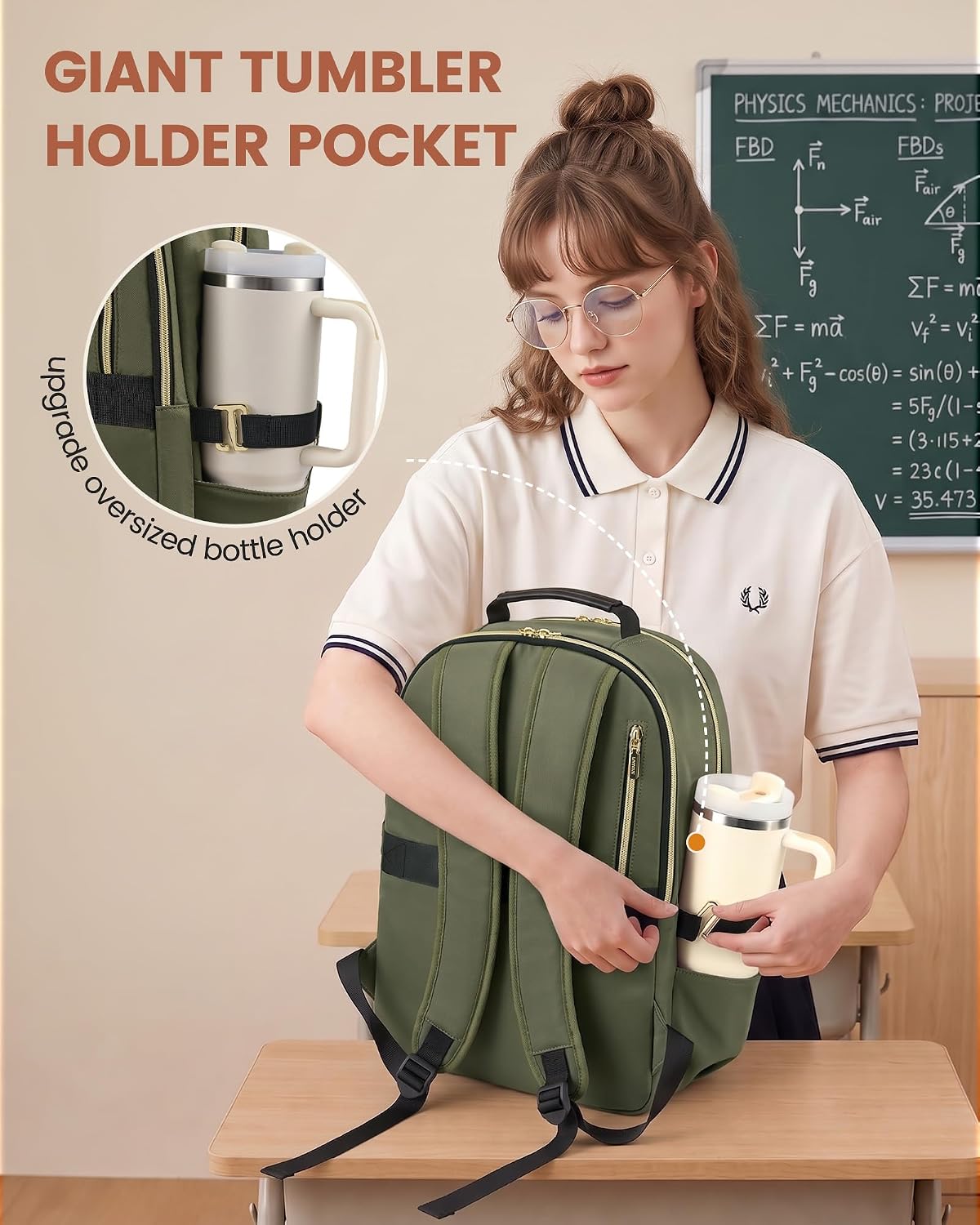 Detalle 2 de LOVEVOOK Laptop Backpack 15.6-inch