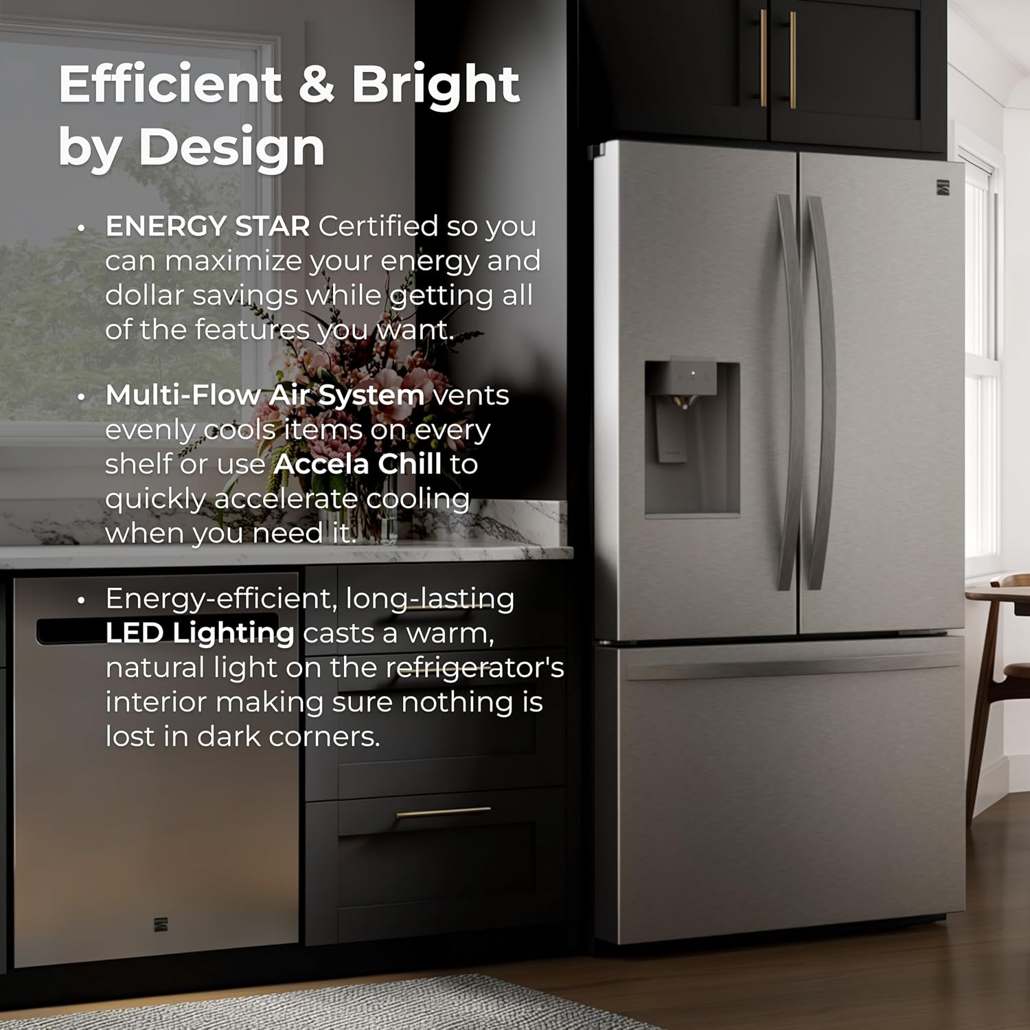 Detalle de Kenmore French Door Refrigerator 28.6 cu. ft.
