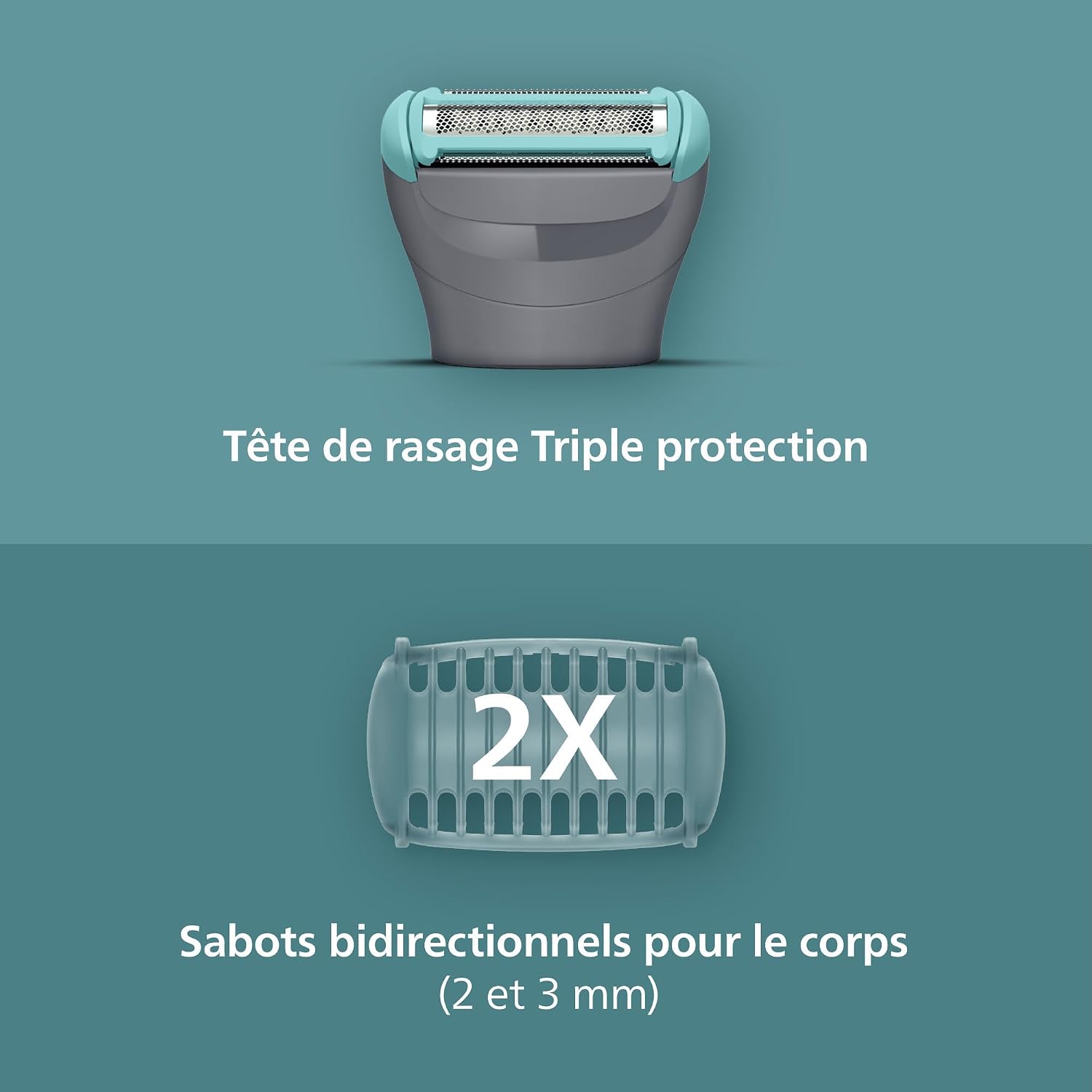 Detalle 2 de Philips Bodygroom série 3000 BG3480/15 tondeuse corps 80 min