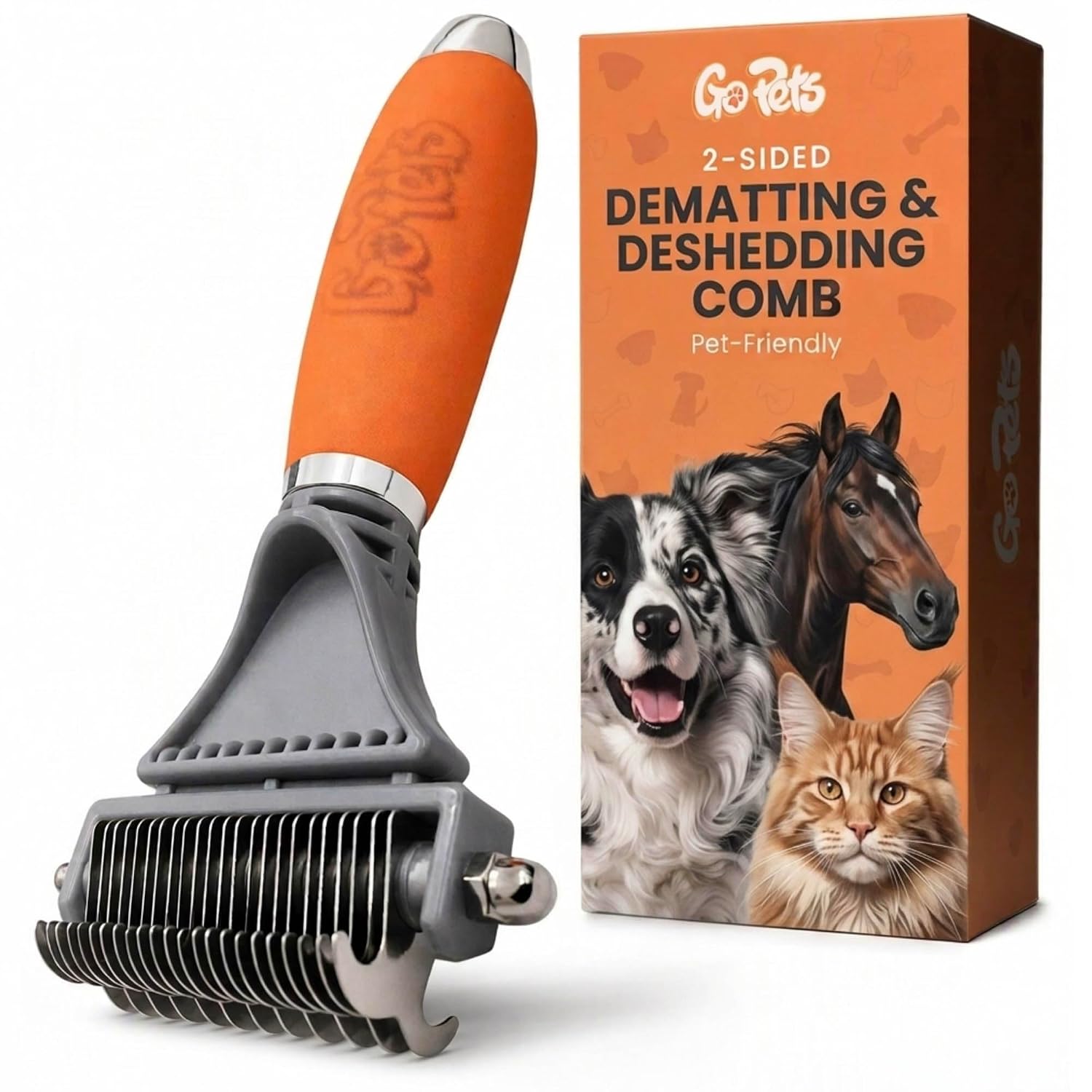 Detalle de GoPets Deshedding and Dematting Comb