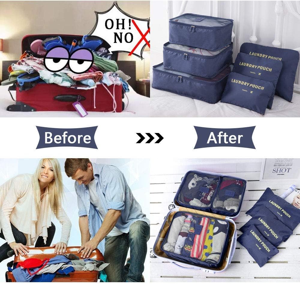 Thumbnail 4 de Vicloon Packing Cubes 8-piece travel set