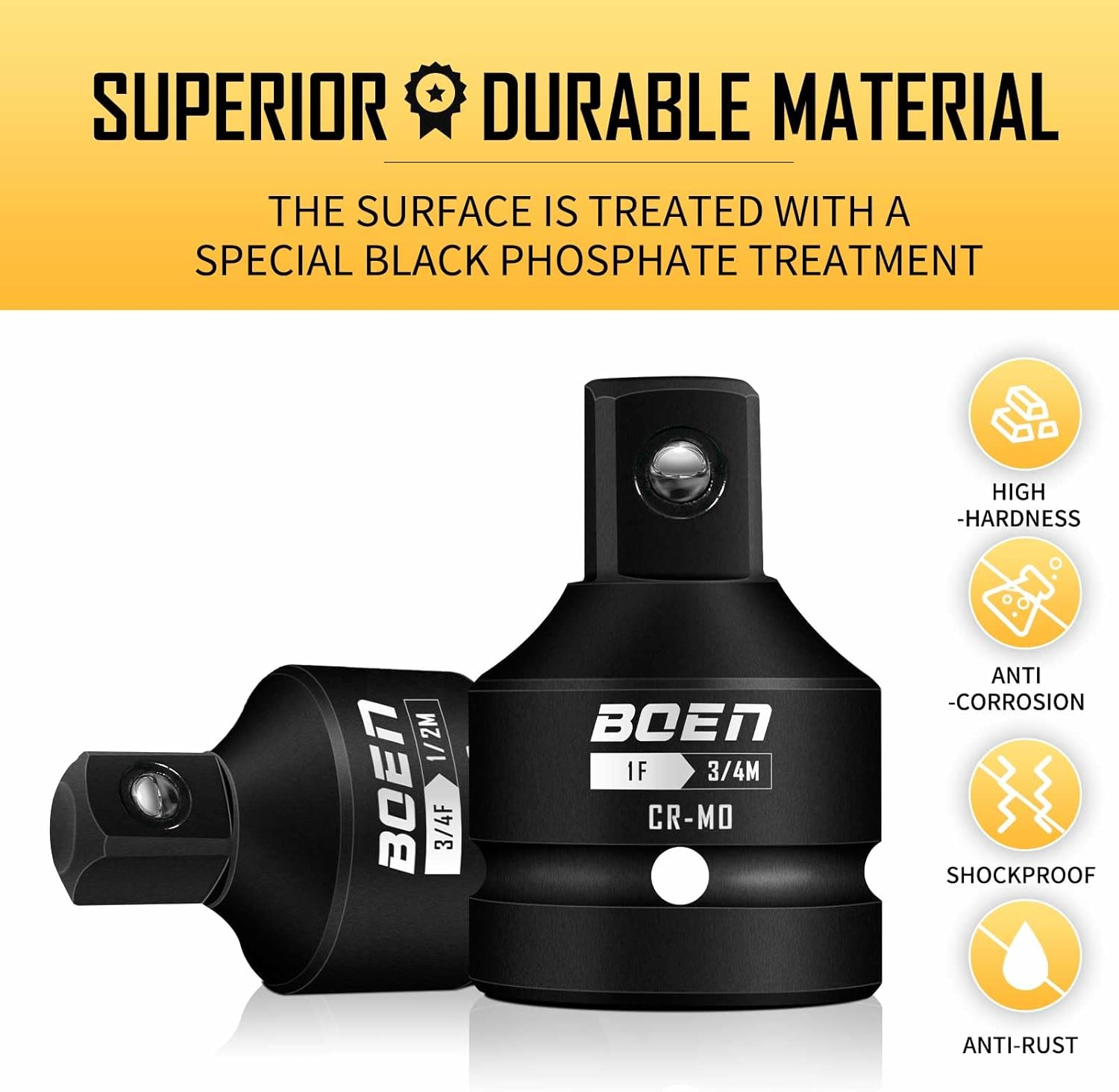 Thumbnail 2 de boen 10-piece impact socket adapter set