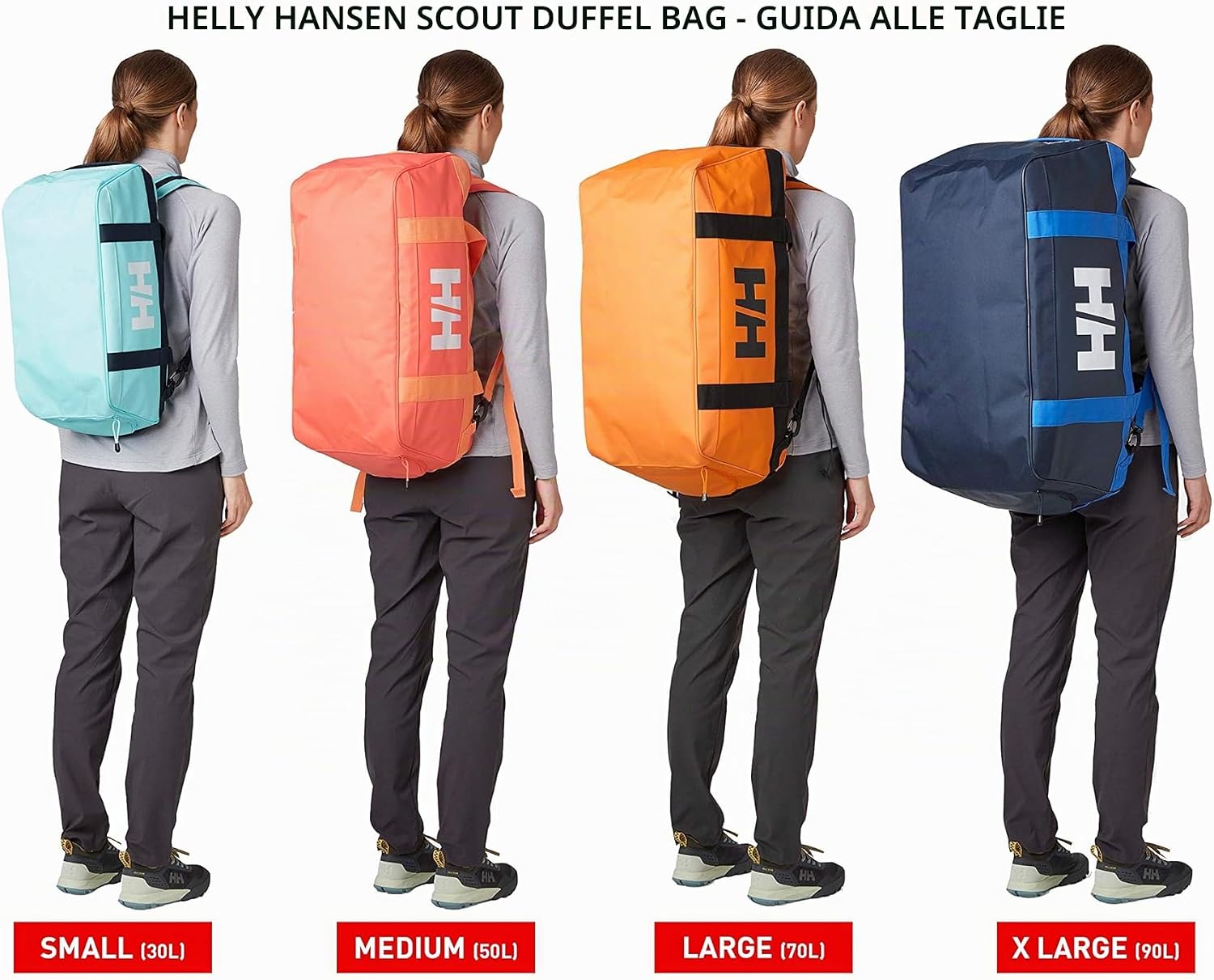 Thumbnail 5 de Helly Hansen H/H Scout Duffel S – Borsa sportiva da 30 L, nero, senza PVC