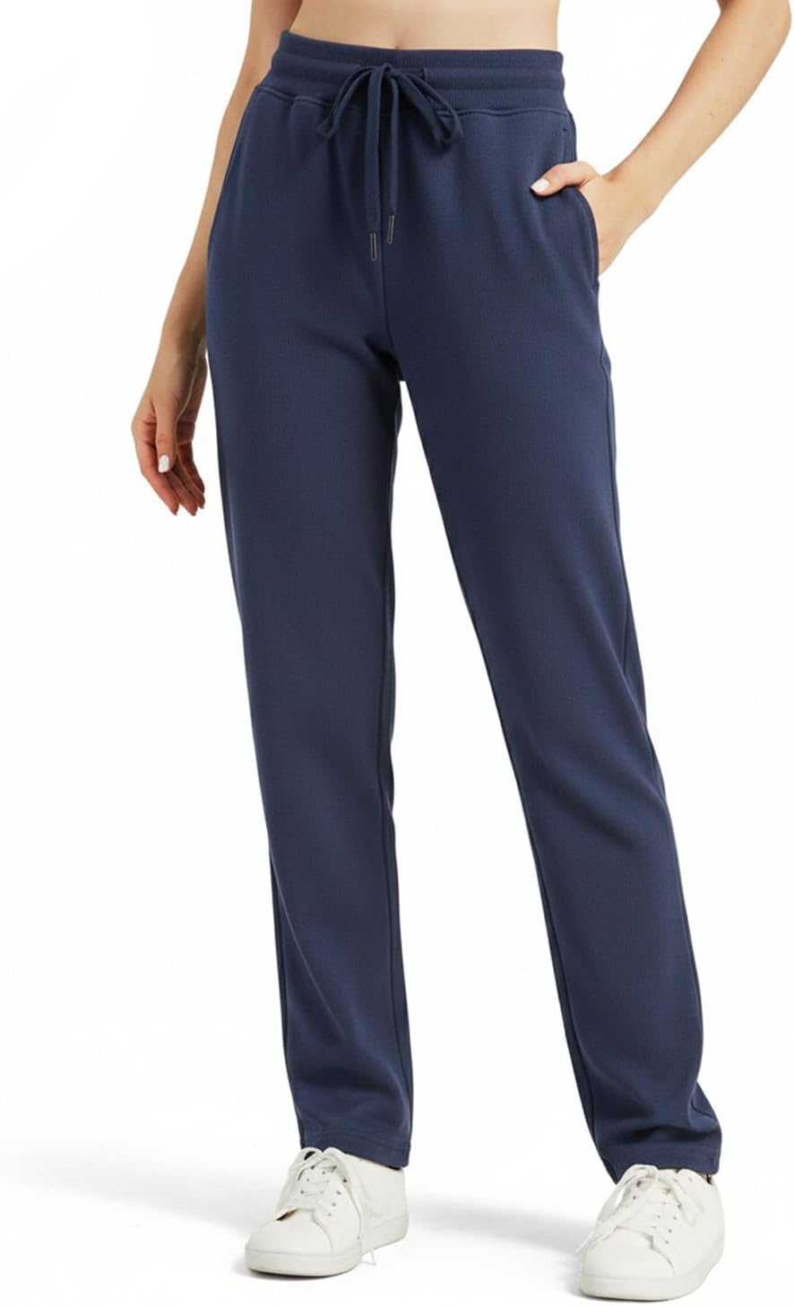 Detalle de Zylioo Extra Lang Jogginghose Damen (gerades Bein, Tall) – Sweatpants für lange Beine