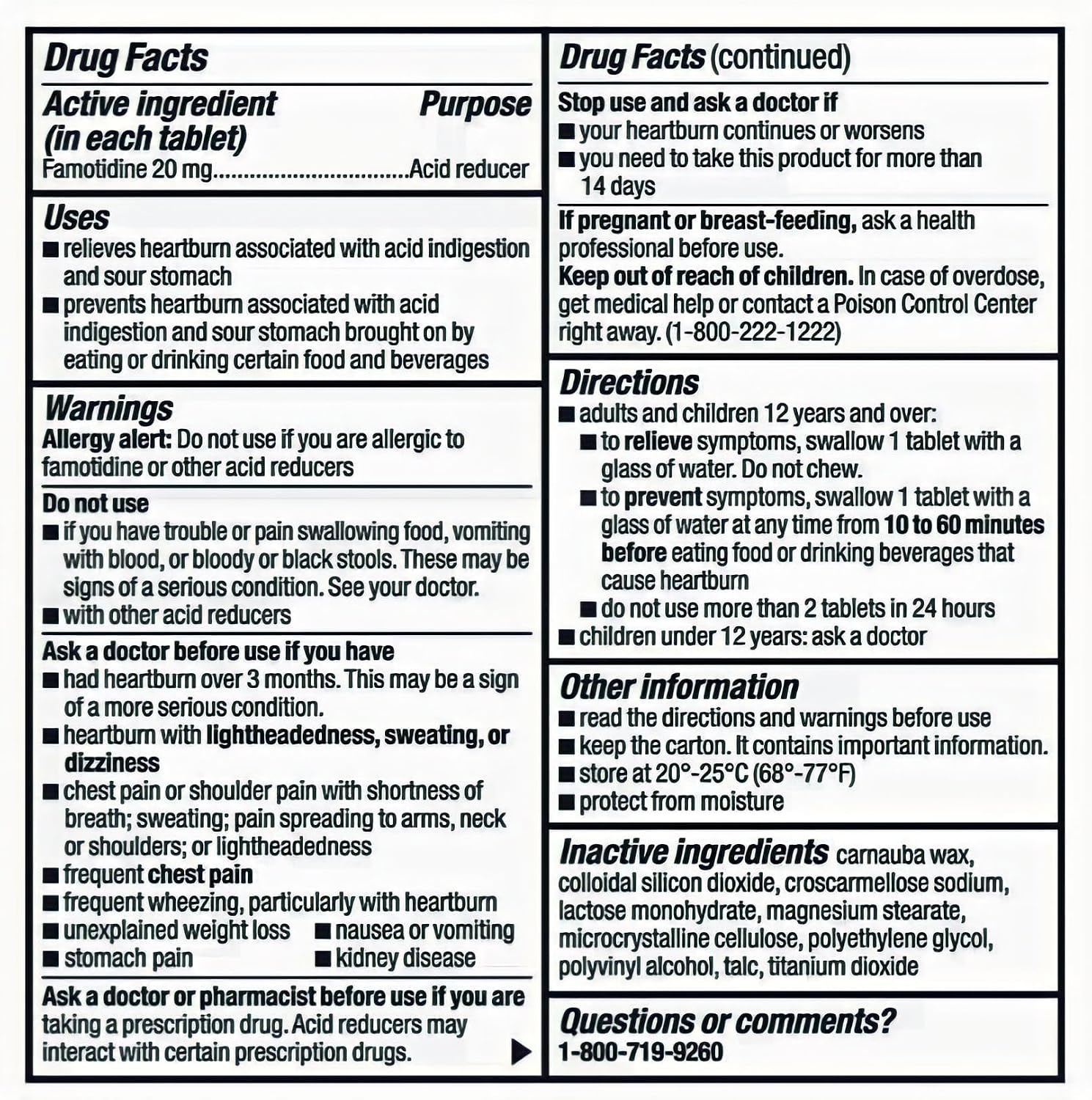 Thumbnail 6 de Berkley Jensen Acid Reducer Tablets, 20 mg