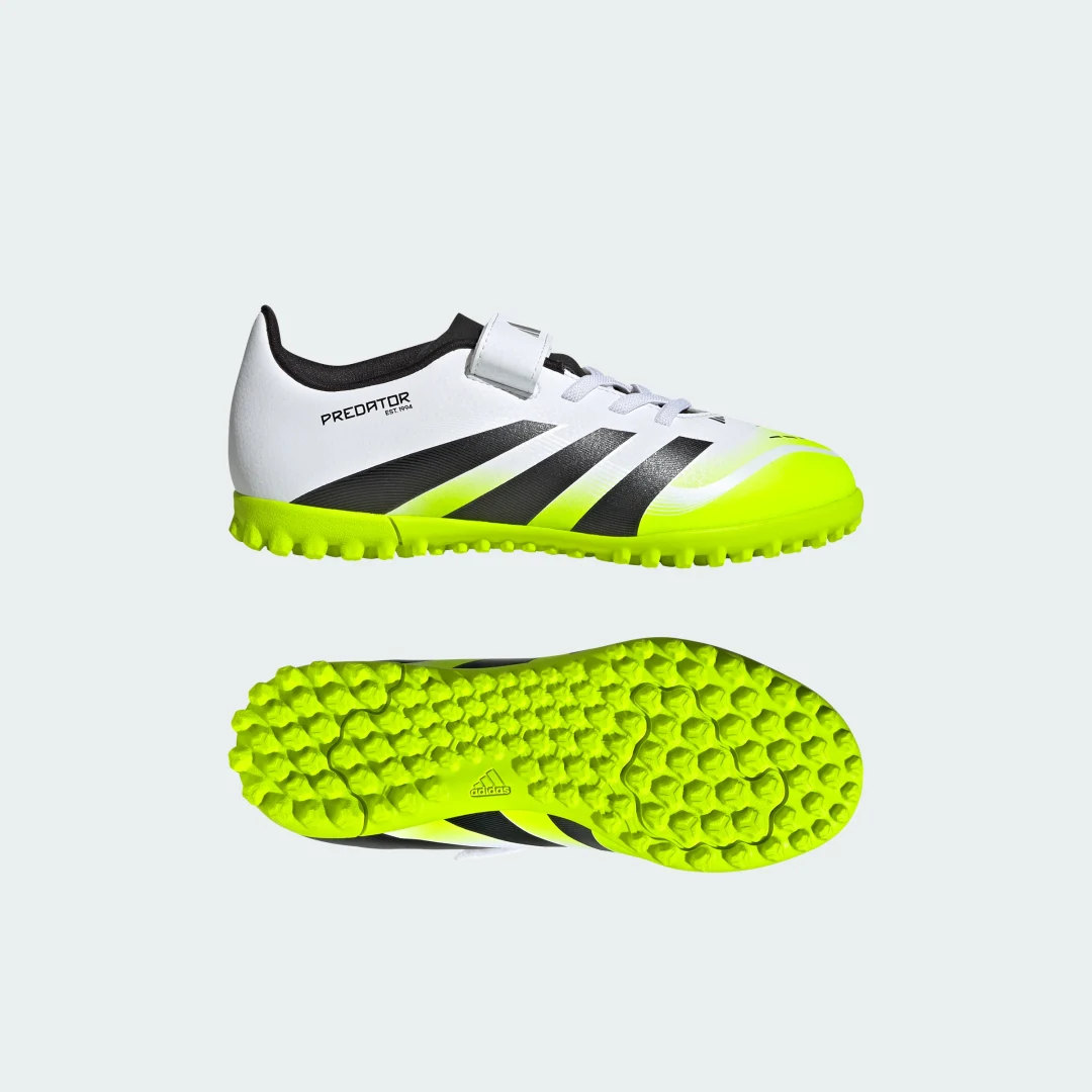Detalle de Botas de fútbol Predator Club con correa autoadherente para césped artificial (niño) – Adidas